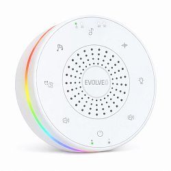 EVOLVEO Nubiloo – uspávací modul s bílým šumem, ukolébavkami a barevným světlem na dobrou noc