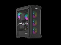 Počítačová skříň Genesis IRID 505 ARGB V2/Midi Tower/Transpar./Černá