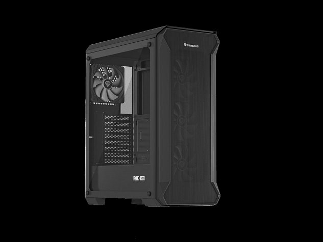 Počítačová skříň Genesis IRID 505 ARGB V2/Midi Tower/Transpar./Černá