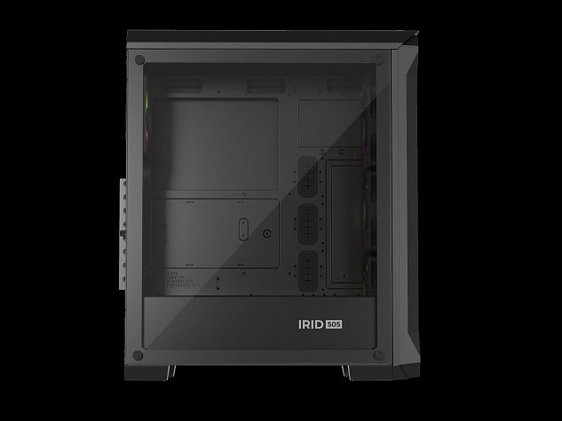 Počítačová skříň Genesis IRID 505 ARGB V2/Midi Tower/Transpar./Černá