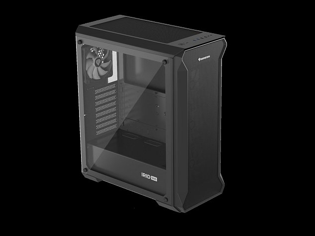 Počítačová skříň Genesis IRID 505 ARGB V2/Midi Tower/Transpar./Černá