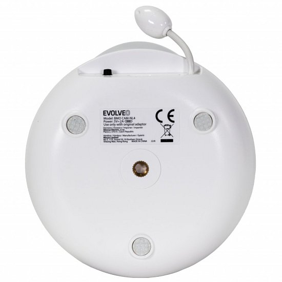 EVOLVEO NL4, dětská videochůvička s nočním světlem a otočnou kamerou