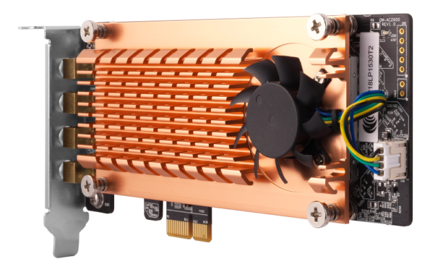 QNAP QWA-AC2600 - PCIe bezdrátový síťový adaptér (802.11n a 802.11ac) pro NAS nebo PC