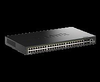 D-Link DGS-1530-52P/E 48 Ports GE PoE(30W) + 4 Ports 10G SFP+ Smart Managed Switch, 370W