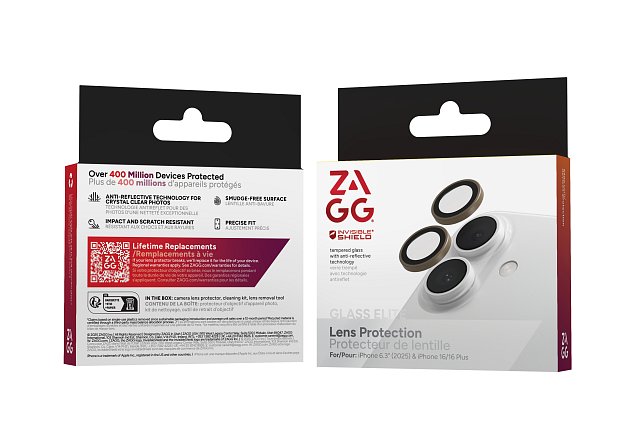 ZAGG Ochranná čočka Premium pro Apple iPhone 17/16/16+ - písková