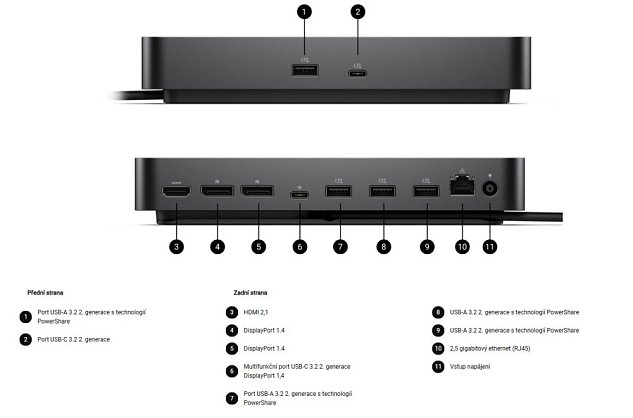 Dell dokovací stanice SD25 130W Power delivery USB-C