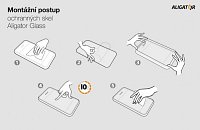 Aligator sklo GLASS PRINT Xiaomi 14T 5G černá