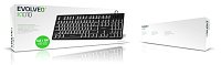 EVOLVEO K1010, klávesnice s bílým podsvícením,