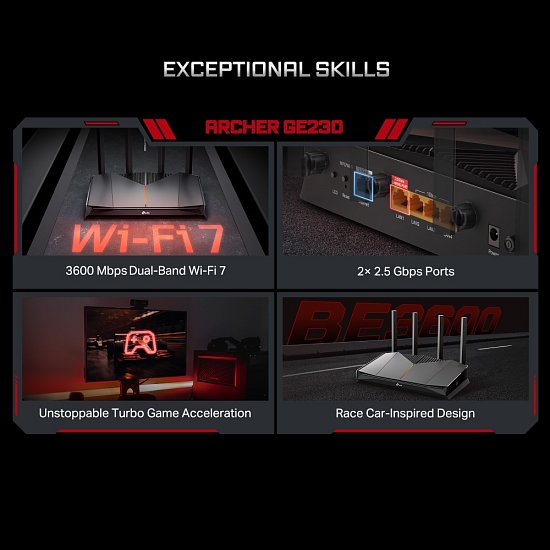 TP-Link Archer GE230 BE3600 WiFi7 Gaming router