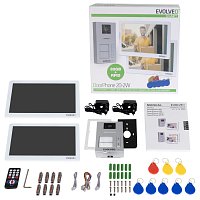 EVOLVEO DoorPhone 20-2W - 2 drátový videotelefon s aplikací pro dvě domácnosti a 32GB pamětí