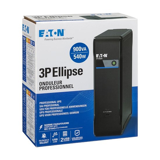 Eaton UPS1/1fáze,900VA -  3P Ellipse 900 USB IEC