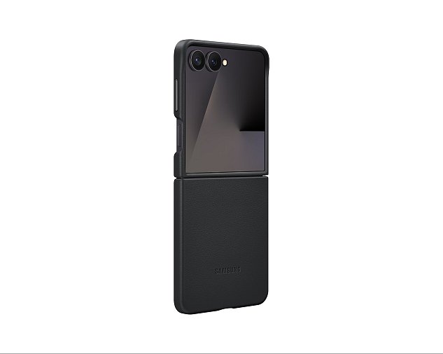Samsung Ochranný kryt z veganské kůže Flip7 Black