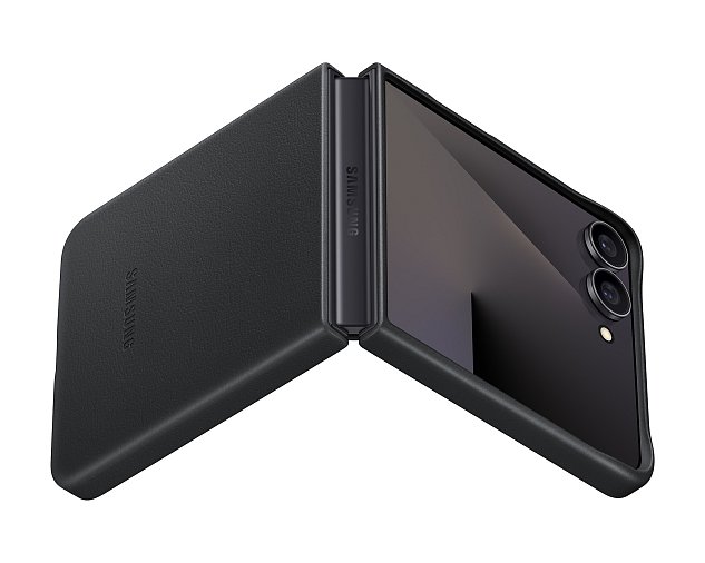 Samsung Ochranný kryt z veganské kůže Flip7 Black