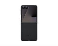 Samsung Ochranný kryt z veganské kůže Flip7 Black
