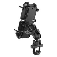 UNPKD RAM QUICK-GRIP XL PHONE HOLDER FOR LARGER DEVICES WITH SHORT ARM AND U-BOLT