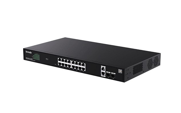Tenda TEG2220P-16-250W Gigabit Websmart L2 Cloud PoE+ Switch 230W, 16x1Gb/s PoE+, 2xRJ45, 2xSFP,Rack
