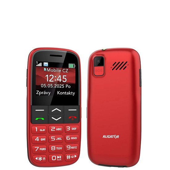 ALIGATOR A770 Senior červený + stol.nab.