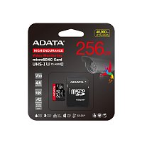 Adata High Endurance/Micro SD/256GB/UHS-I U3 / Class 10/+ Adaptér