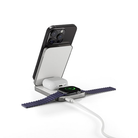 Epico UltraBase 4in1 8000mAh Fold powerbanka & bezdrátový nabíjecí stojánek EF50