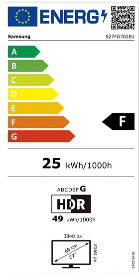 Samsung Odyssey G7/LS27FG702EUXEN/27