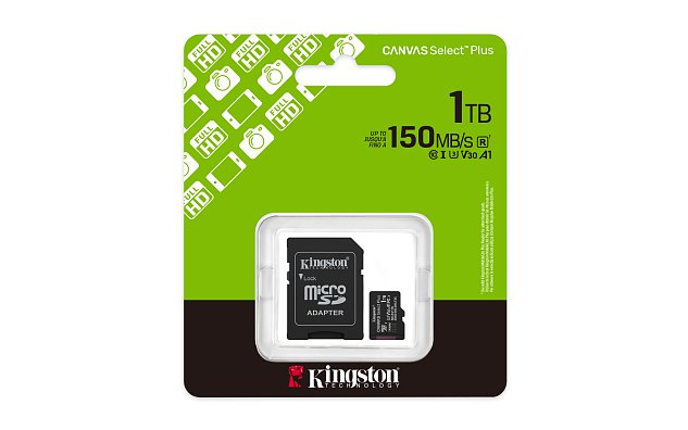 Kingston Canvas Select Plus/Micro SDXC/1TB/UHS-I U3 / Class 10/+ Adaptér