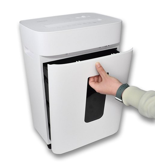 Skartovačka DESQ, 2 x 12 mm, 20l, křížový řez, bílá