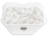 Skartovačka DESQ, 4 x 38 mm, 15l, křížový řez, bílá