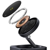 Baseus Nabíjecí stanice MagPro 7v1 s bezdrátovým nabíjením 15W cosmic black