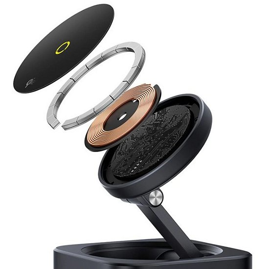 Baseus Nabíjecí stanice MagPro 7v1 s bezdrátovým nabíjením 15W cosmic black