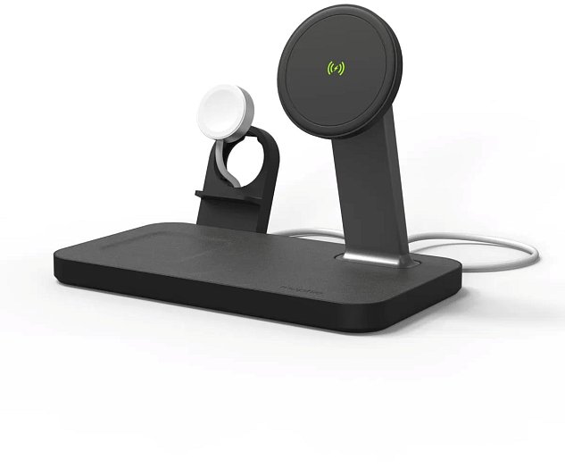 Mophie Snap+ 3v1 bezdr. nabíjecí stojan - černá