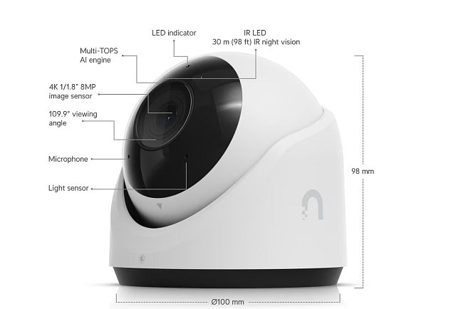 Ubiquiti UVC-G6-Turret-W - UniFi Protect G6 Turret, bílá
