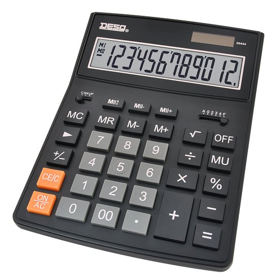 Kalkulačka DESQ XXL, černá
