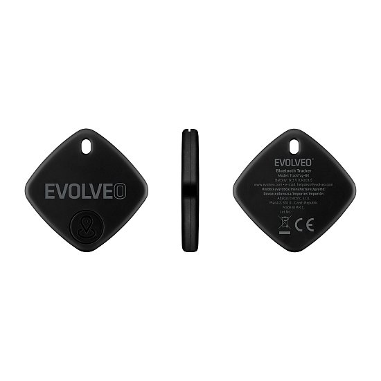 EVOLVEO TrackTag, Bluetooth lokátor s Apple Find My, černý
