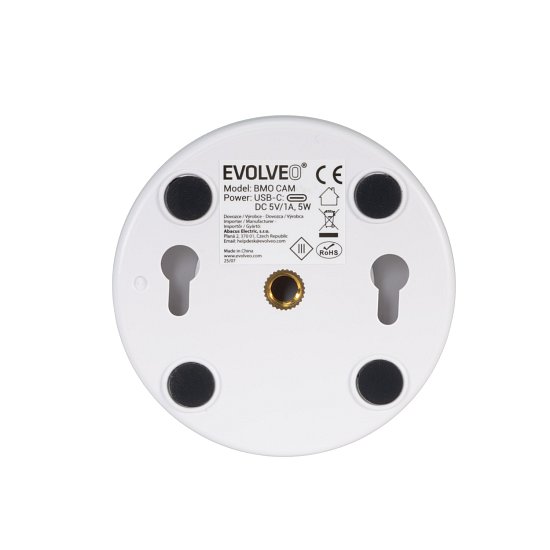 EVOLVEO Baby Monitor N35, dětská chůvička s kamerou,VOX,teploměr,noční vidění,RGB světlo,Růžová