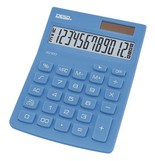 Kalkulačka DESQ NG, světle modrá