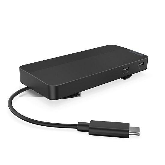 Lenovo USB-C Dual Display Travel Dock (w/ adapter)