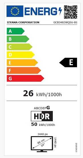 iiyama G-Master/GCB3482WQSU-B1/34