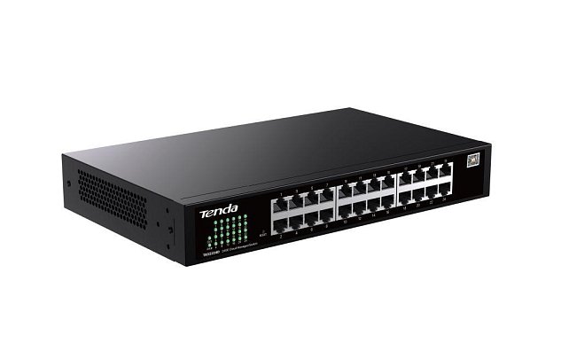 Tenda TEG2224D Websmart L2 cloud managed switch, 24x 10/100/1000 Mbps, Kov, Fanless-bez ventilátorů