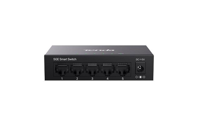 Tenda TEG2205D Websmart L2 cloud managed switch, 5x 10/100/1000 Mbps, Kov, Fanless - bez ventilátorů