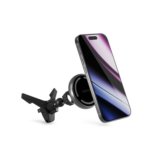 Epico Magnetic Wireless Car Charger - šedá