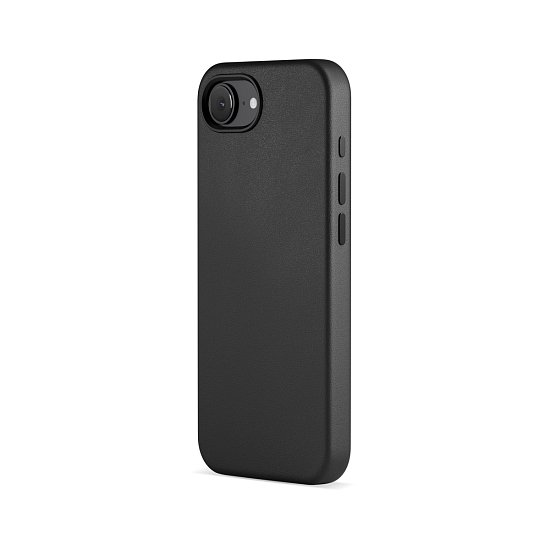 Epico Mag+ kožený kryt iPhone 16e - černá