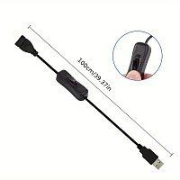 PremiumCord prodluž. s vyp. USB M/F 1m