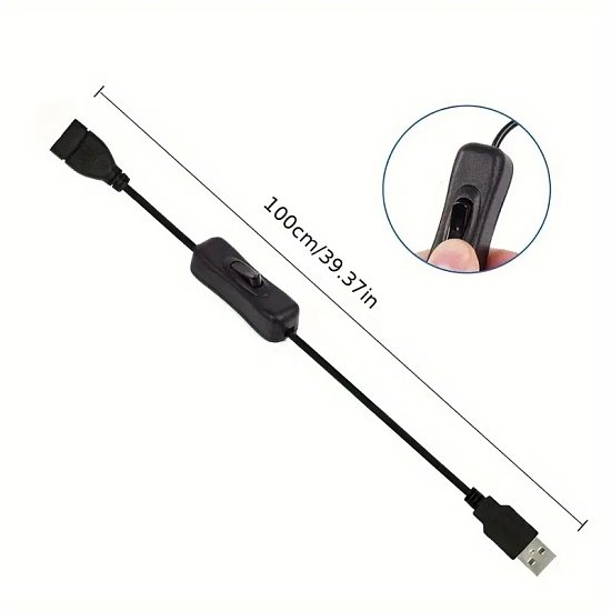 PremiumCord prodluž. s vyp. USB M/F 1m