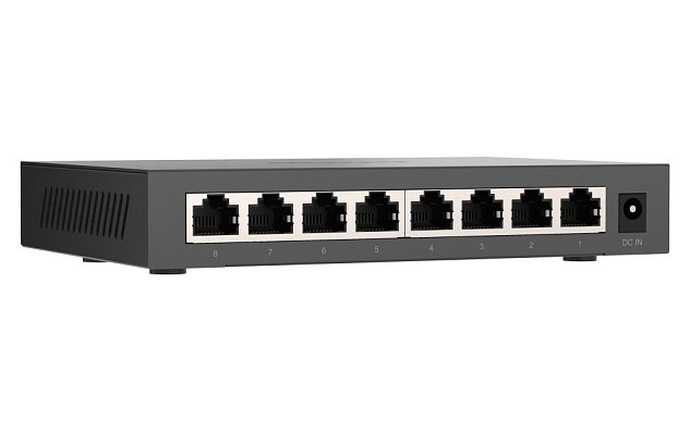 QNAP switch QSW-1108-8T-R2 (8x 2,5GbE port, pasivní chlazení, podpora 100M/ 1G/ 2,5G)