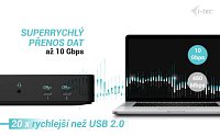 i-tec USB-C Intelligent Triple Display Docking Station, Power Delivery 100W