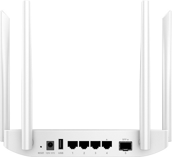 Grandstream GWN7052F Wi-Fi router, 802.11ac, 2x2:2 MU-MIMO, 1.27Gbps, 1x SFP WAN port, 4x1Gbps portů