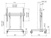 Vogel's RISE 3205 pojízdný podlahový lift 86