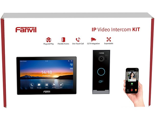 Fanvil VIK-01, video interkom kit (dotyková stanice i504W + interkom i60 + app), Wi-Fi, 7