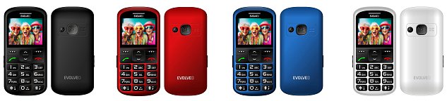 EVOLVEO EasyPhone XS, mobilní telefon pro seniory, bílý
