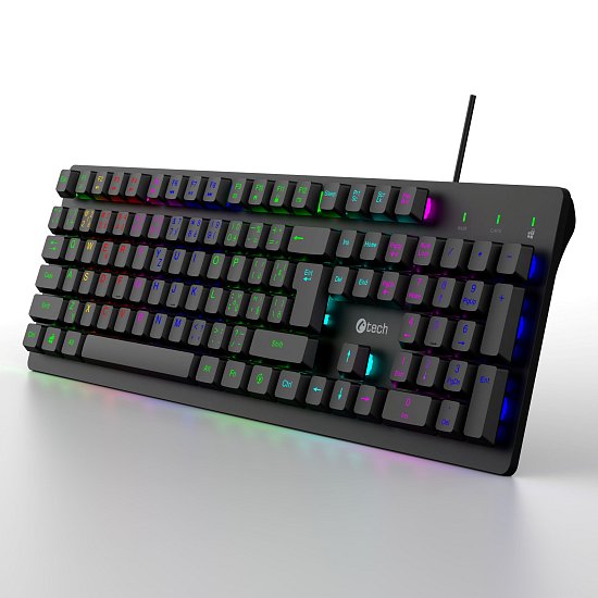 Herní klávesnice C-TECH Riven (GKB-16), RGB, USB